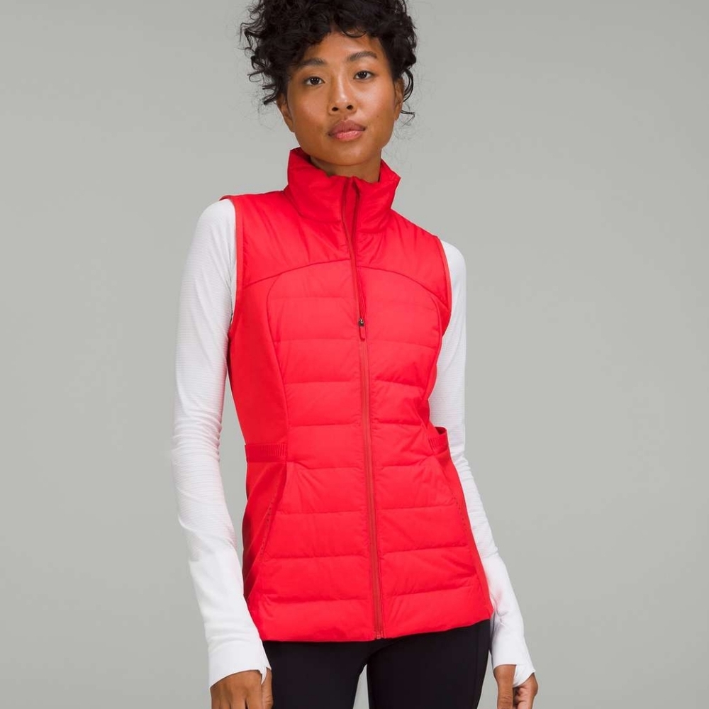 NWOT Lululemon Down For It All Vest Carnation Red